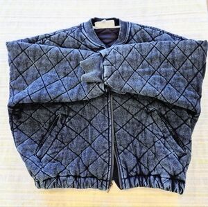 BB DaKota by Steve Madden Quilted Blue Bomber Jacket